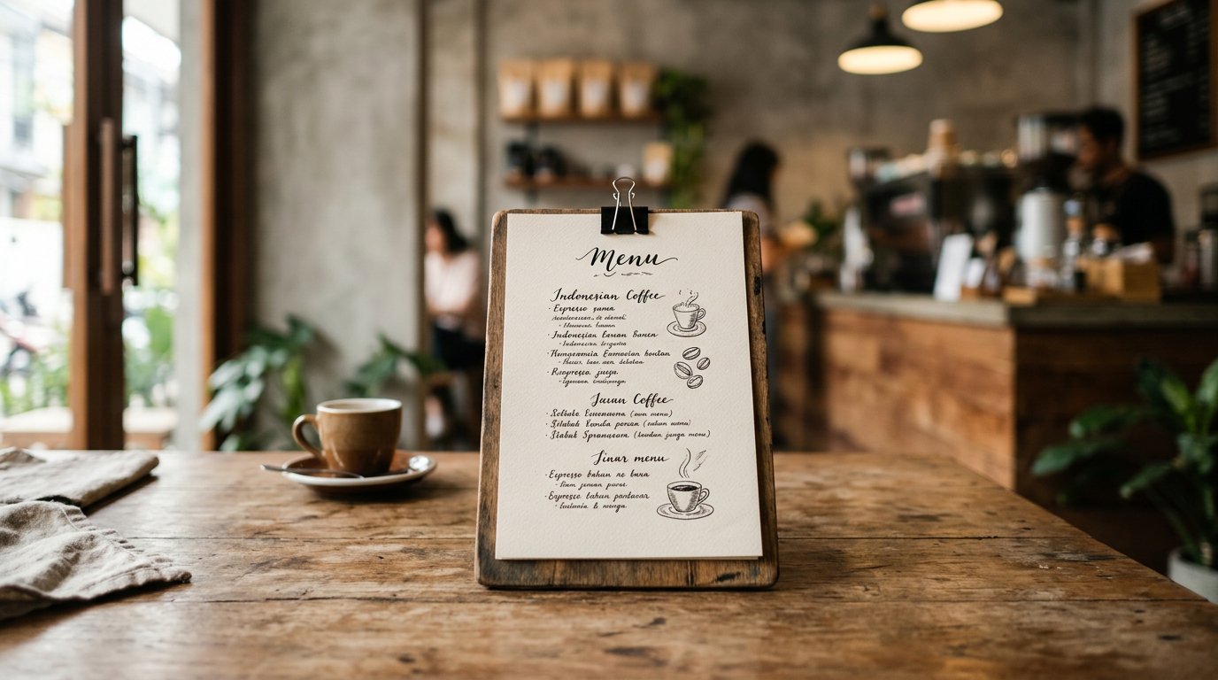 Menu Coffee Shop Design dan Budaya Kafe Modern